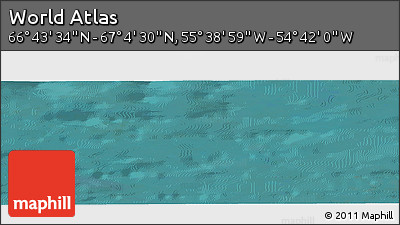 Satellite Panoramic Map of the Area around 66° 54' 2" N, 55° 10' 29" W