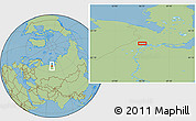 Savanna Style Location Map of the area around 66° 54' 2" N, 66° 22' 30" E