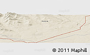 Shaded Relief Panoramic Map of the area around 66° 54' 2" N, 66° 22' 30" E