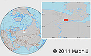 Gray Location Map of the area around 66° 54' 2" N, 67° 13' 29" E