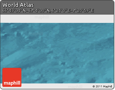 Satellite 3D Map of the Area around 66° 54' 2" N, 6° 52' 30" E