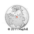 Outline Map of the Area around 66° 54' 2" N, 83° 22' 30" E, rectangular outline