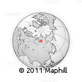 Outline Map of the Area around 66° 54' 2" N, 98° 40' 30" E, rectangular outline
