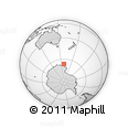 Outline Map of the Area around 66° 22' 38" S, 158° 10' 30" E, rectangular outline