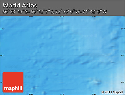 Physical Map of the Area around 66° 22' 38" S, 72° 10' 30" W