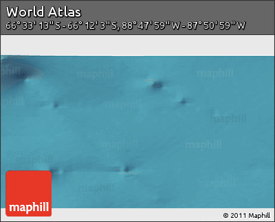 Satellite 3D Map of the Area around 66° 22' 38" S, 88° 19' 29" W