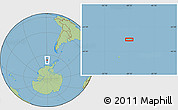 Savanna Style Location Map of the area around 66° 22' 38" S, 89° 10' 30" W