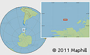Savanna Style Location Map of the area around 66° 41' 30" S, 72° 10' 30" W