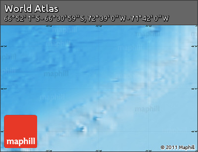 Physical Map of the Area around 66° 41' 30" S, 72° 10' 30" W