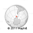 Outline Map of the Area around 66° 41' 30" S, 79° 49' 29" W, rectangular outline