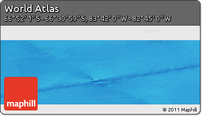 Shaded Relief Panoramic Map of the Area around 66° 41' 30" S, 83° 13' 29" W