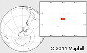 Blank Location Map of the area around 66° 41' 30" S, 89° 10' 30" W