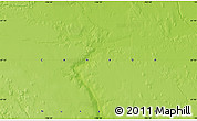 Physical Map of the area around 67° 12' 43" N, 106° 10' 30" W