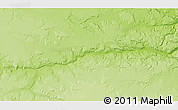 Physical 3D Map of the area around 67° 12' 43" N, 109° 34' 29" W