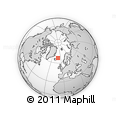 Outline Map of the Area around 67° 12' 43" N, 10° 7' 30" W, rectangular outline