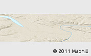 Shaded Relief Panoramic Map of the area around 67° 12' 43" N, 116° 22' 30" W