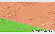 Political 3D Map of the area around 67° 12' 43" N, 118° 4' 29" W