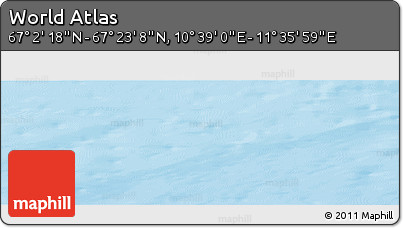 Physical Panoramic Map of the Area around 67° 12' 43" N, 11° 7' 30" E