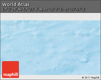 Physical 3D Map of the Area around 67° 12' 43" N, 11° 58' 29" E