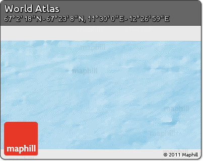 Physical 3D Map of the Area around 67° 12' 43" N, 11° 58' 29" E
