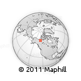 Outline Map of the Area around 67° 12' 43" N, 124° 52' 30" W, rectangular outline
