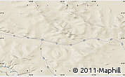Shaded Relief Map of the area around 67° 12' 43" N, 136° 55' 30" E