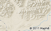 Shaded Relief Map of the area around 67° 12' 43" N, 151° 13' 29" W