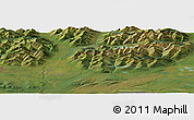 Satellite Panoramic Map of the area around 67° 12' 43" N, 151° 13' 29" W