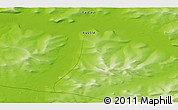 Physical 3D Map of the area around 67° 12' 43" N, 155° 37' 30" E