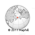 Outline Map of the Area around 67° 12' 43" N, 173° 28' 29" E, rectangular outline