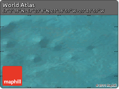 Satellite Map of the Area around 67° 12' 43" N, 21° 10' 29" W