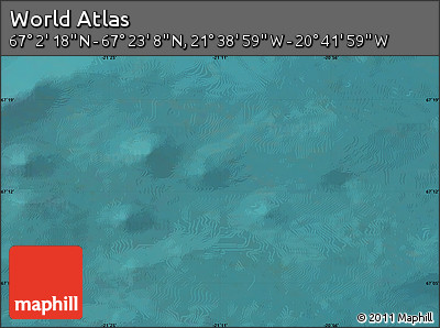 Satellite Map of the Area around 67° 12' 43" N, 21° 10' 29" W