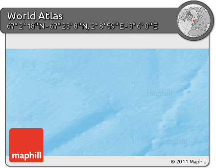 Physical 3D Map of the Area around 67° 12' 43" N, 2° 37' 30" E