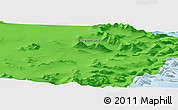 Political Panoramic Map of the area around 67° 12' 43" N, 33° 55' 29" W