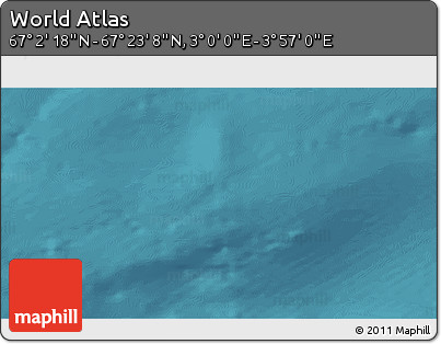 Satellite 3D Map of the Area around 67° 12' 43" N, 3° 28' 30" E
