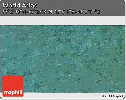 Satellite 3D Map of the Area around 67° 12' 43" N, 42° 34' 30" E