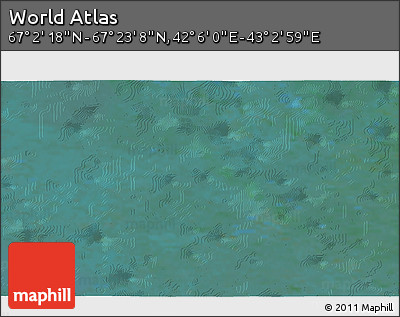 Satellite 3D Map of the Area around 67° 12' 43" N, 42° 34' 30" E
