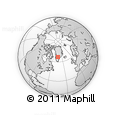 Outline Map of the Area around 67° 12' 43" N, 44° 7' 30" W, rectangular outline