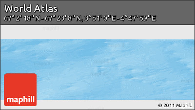 Physical Panoramic Map of the Area around 67° 12' 43" N, 4° 19' 30" E