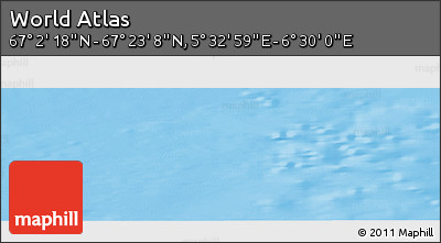 Physical Panoramic Map of the Area around 67° 12' 43" N, 6° 1' 30" E