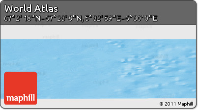 Physical Panoramic Map of the Area around 67° 12' 43" N, 6° 1' 30" E