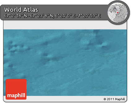 Satellite 3D Map of the Area around 67° 12' 43" N, 6° 52' 30" E