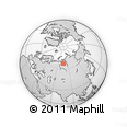 Outline Map of the Area around 67° 12' 43" N, 76° 34' 29" E, rectangular outline