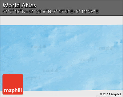 Physical 3D Map of the Area around 67° 12' 43" N, 7° 43' 29" E