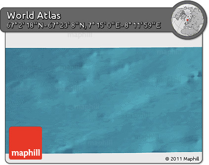 Satellite 3D Map of the Area around 67° 12' 43" N, 7° 43' 29" E