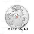 Outline Map of the Area around 67° 12' 43" N, 83° 22' 30" E, rectangular outline
