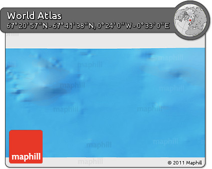 Physical 3D Map of the Area around 67° 31' 18" N, 0° 4' 30" E