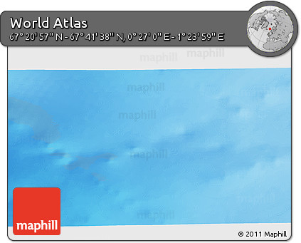 Physical 3D Map of the Area around 67° 31' 18" N, 0° 55' 29" E