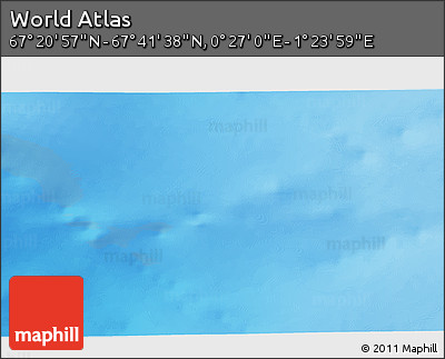 Physical 3D Map of the Area around 67° 31' 18" N, 0° 55' 29" E