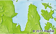Physical Map of the area around 67° 31' 18" N, 108° 43' 29" W